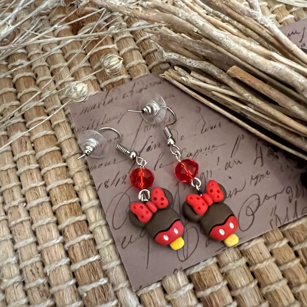 Minnie mouse Mickey ice cream Disney World Disneyland food Disney earrings